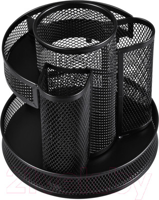 Органайзер настольный Q-Connect Круглый / KF17294 (черный)