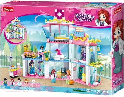 Конструктор Sluban Розовая мечта. Клиника / M38-B0799 (459эл)