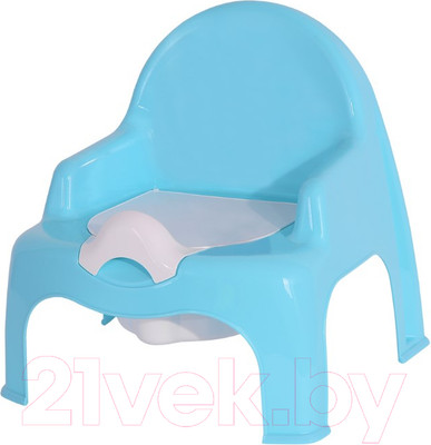 Детский горшок Эльфпласт EP023 (голубой/белый)