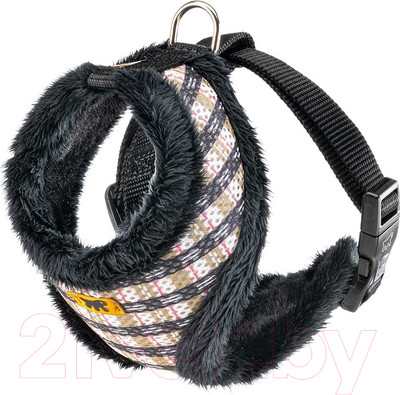Шлея-жилетка для животных Ferplast Nikita Fur / 75468953 (S, клетка с мехом)