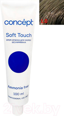 Крем-краска для волос Concept Soft Touch Безаммиачная 1.0 (100мл, черный)