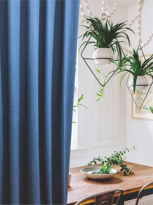 Штора Ника Зварико 777250 200x250 (индиго/джинс 19)