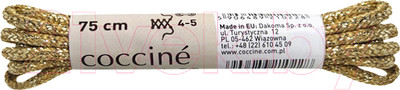 Шнурки для обуви Coccine Band / SZNN/75/ZLO/3M (75см, 3М хлопок золотые металлизированный)