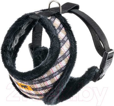 Шлея-жилетка для животных Ferplast Nikita Fur / 75468963 (M, клетка с мехом)