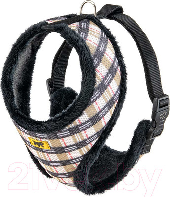 Шлея-жилетка для животных Ferplast Nikita Fur / 75468983 (XL, клетка с мехом)