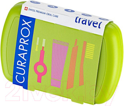 Набор для ухода за полостью рта Curaprox Be You Travel Set Green