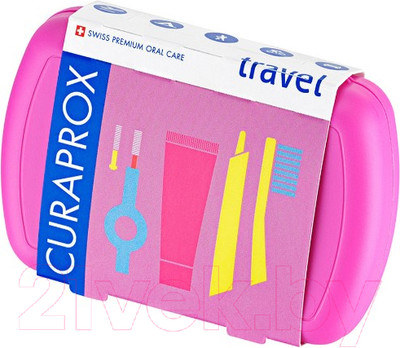 Набор для ухода за полостью рта Curaprox Be You Travel Set Pink