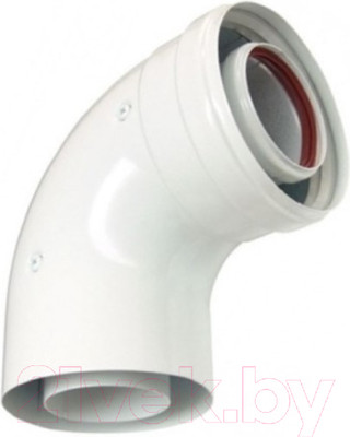 Поворот дымохода Ferroli 80/125 / 90160460 (для коаксиального котла)