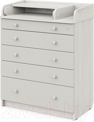 Комод пеленальный Атон Maks 805 с органайзером (сосна касцина/серый)