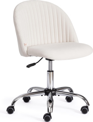 Кресло офисное Tetchair Melody флок (молочный)