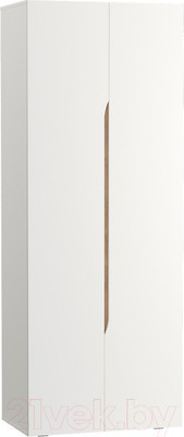Шкаф Mobi Муссон 13.198 двухстворчатый (белый PE шагрень/дуб эндгрейн элегантный)