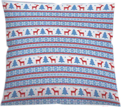 Наволочка декоративная JoyArty Зимние полосы / sl_20036