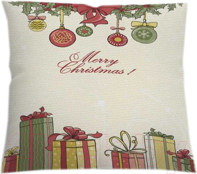 Наволочка декоративная JoyArty Новогодние подарки / sl_20049