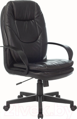 Кресло офисное Бюрократ CH-868LT (черный экокожа)