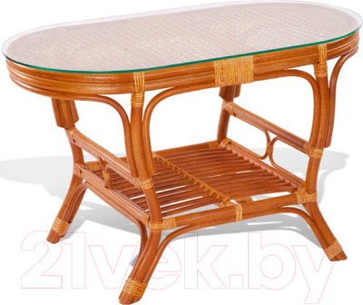 Стол садовый Мир Ротанга 02/15А-OV (коньяк)