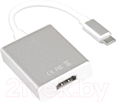 Кабель/переходник ExeGate USB-C(M) -> HDMI(F) / EX-CM-HDMIF-0.15 (0.15м)