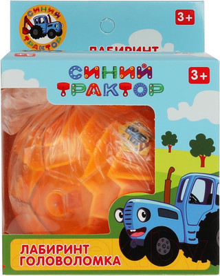 Игра-головоломка Играем вместе Синий трактор шар-лабиринт / B2004071-R1