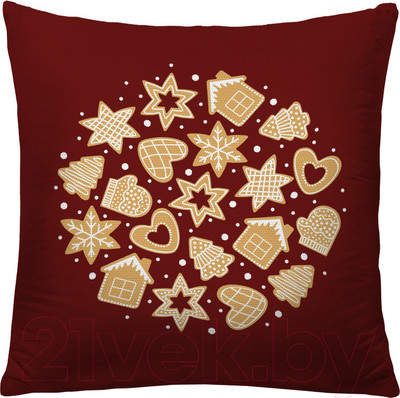 Наволочка декоративная JoyArty Праздничные печенья / sl_380809