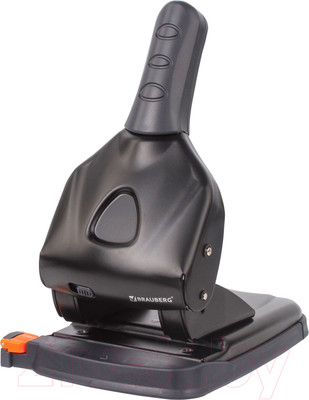 Дырокол Brauberg Heavy Duty / 228496 (черный)