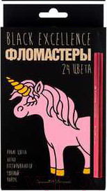 Фломастеры Bruno Visconti Black Excellence / 32-0057 (24цв)