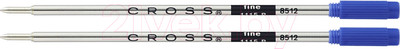 Набор шариковых стержней Cross 8512-2 (2шт, синий)