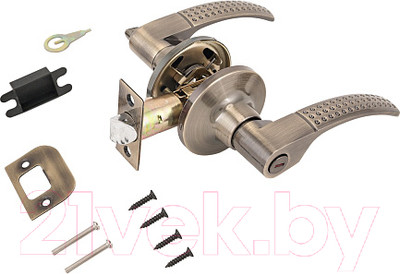 Ручка дверная Стандарт 8510 BK AB (бронза)