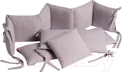 Бортик в кроватку Perina Soft Cotton / СК1/4-05.6 (серо-лиловый)