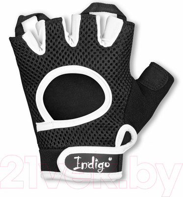 Перчатки для фитнеса Indigo Sport SB-16-8208 (L, черный/белый)