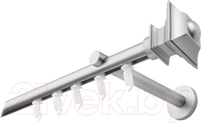 Карниз для штор Lm Decor Верди 1р 19мм (сатин, 1.6м)