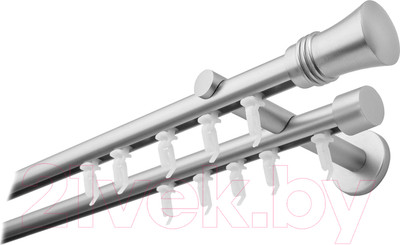 Карниз для штор Lm Decor Гиро 2р 19/19мм (сатин, 3.0м)