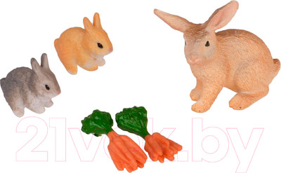 Набор фигурок коллекционных Duomule Кролики / 2021036-16002A