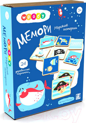 Развивающая игра Woody Мемори. Морские истории / 02253