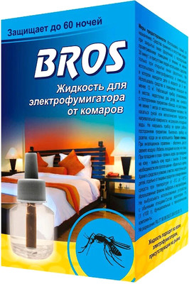 Наполнитель для фумигатора Bros От комаров 60 ночей / 024