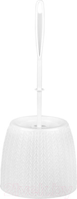 Ершик для унитаза Альтернатива Вязаное плетение / М6895 (белый)