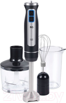 Блендер погружной BQ HB1233SS (черный/сталь)