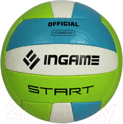 Мяч волейбольный Ingame Start (зеленый/голубой)