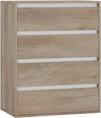Комод Интермебель Рио-1 Р-001 (дуб каньон/белый)
