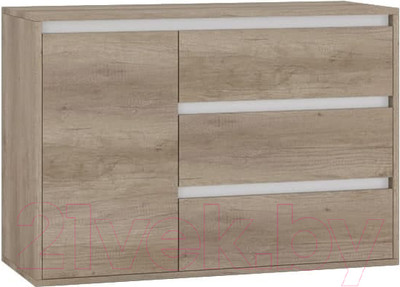 Тумба Интермебель Рио-2 Р-002 (дуб каньон/белый)