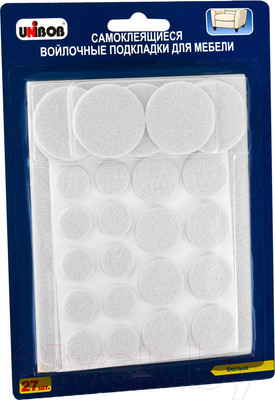 Протектор для мебели Unibob 60849 Войлочные (27шт)