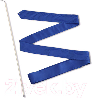 Лента для художественной гимнастики с палочкой No Brand СЕ6-CB (васильковый)