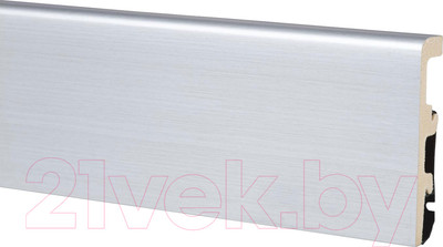 Плинтус Arbiton Integra Алюминий 02 80мм (2.4м)