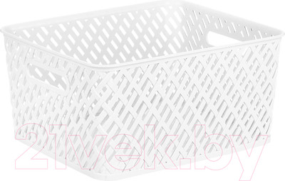 Корзина Альтернатива Плетенка / М3501 (белый)