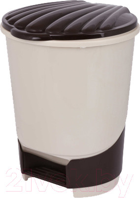 Мусорное ведро Альтернатива М1287 (18л, слоновая кость)