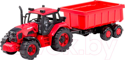 Трактор игрушечный Полесье Belarus с прицепом / 91321