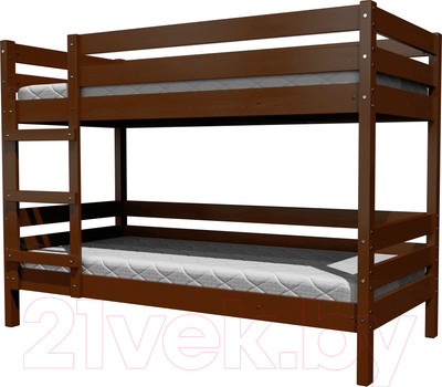Двухъярусная кровать Bravo Мебель Джуниор 90x200 (орех)