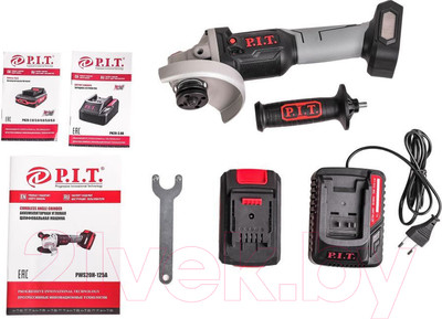 Угловая шлифовальная машина P.I.T PWS20H-125A/1