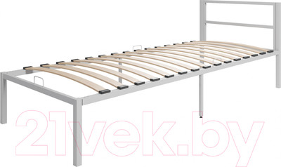 Односпальная кровать Князев Мебель Берта БА.90.200.С (серый муар)