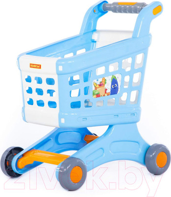 Тележка игрушечная Полесье Для маркета Натали / 91505 (голубой)
