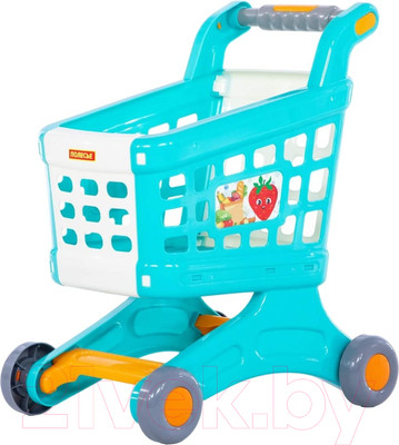 Тележка игрушечная Полесье Для маркета Натали / 91529 (бирюзовый)