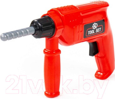 Дрель игрушечная Полесье 92144 (красный)